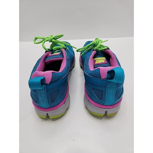 Nike Flex Trail Blue Green Pink Running Shoes Women's US 8.5 - Picture 5 of 8
